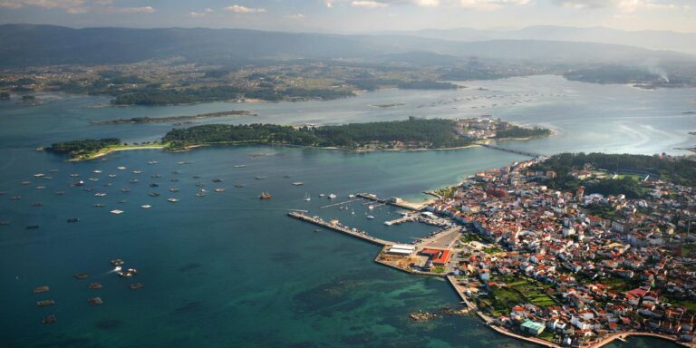 Vista aérea de O grove